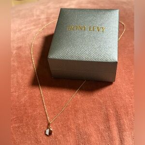 Bony Levy 18k Gold and Diamond Geo Necklace